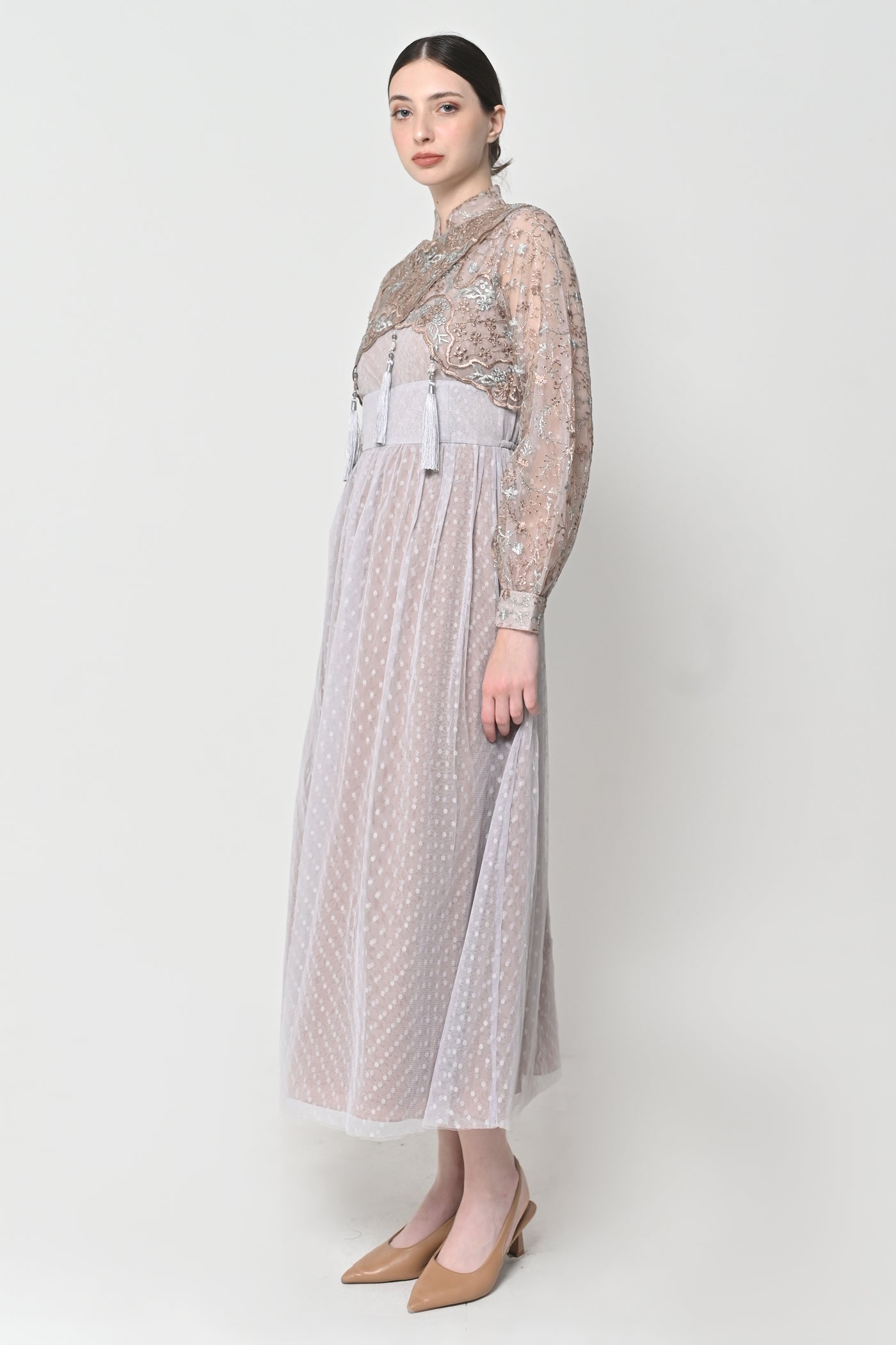 Kalina Dress in Beige