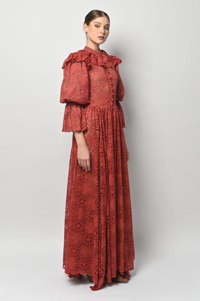Mirembe Dress in Terracotta