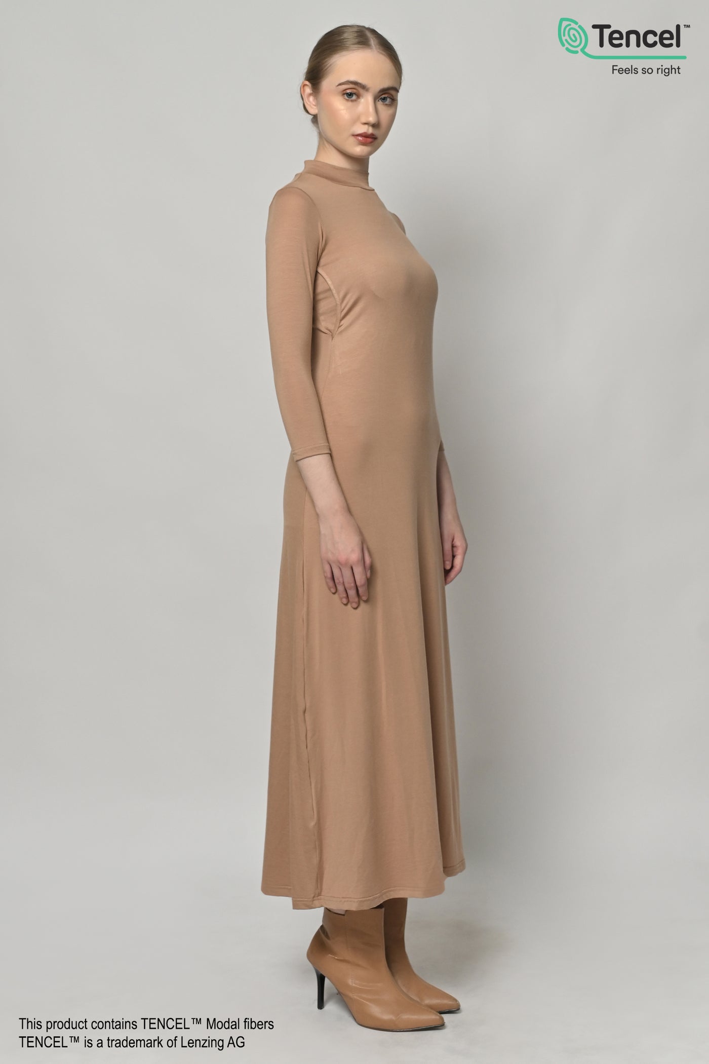 Busui/Nursing Friendly Inner Dress in Nude