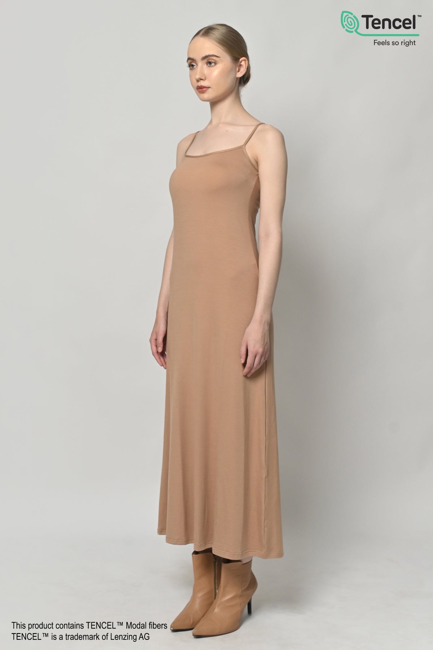 Inner Tank Dress in Nude