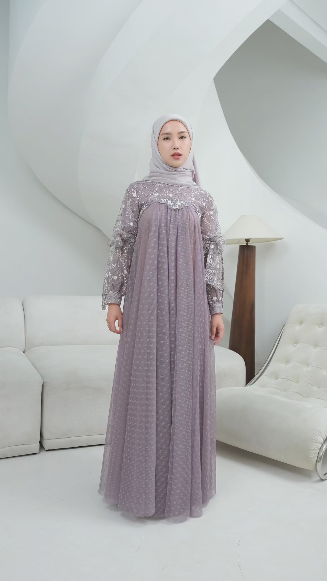 Karuni Dress in Mauve