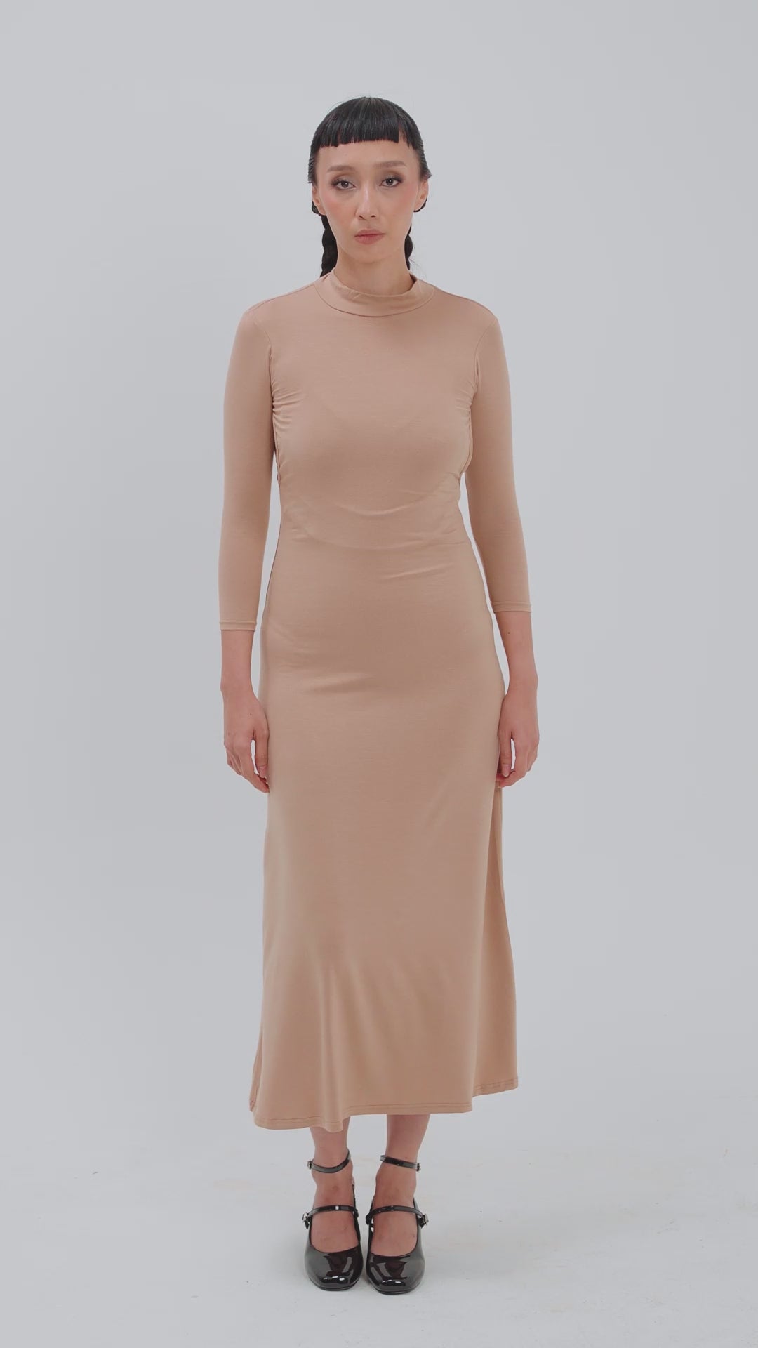 Busui/Nursing Friendly Inner Dress in Nude