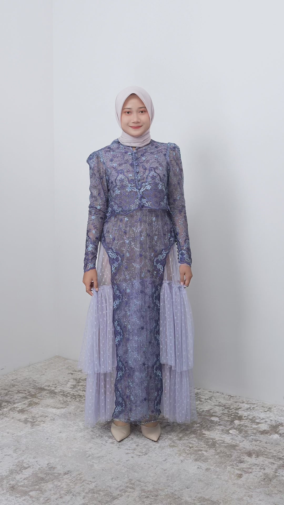 Kemala Dress in Midnight Blue